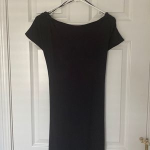 NWT. Theory Andrizza Black Ranmire Knit Dress